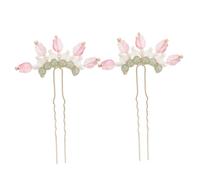 Veemoon Tulip Hair Sticks Set 2pcs Chinese Hair Pins for Women Traditional Hanfu Simple Design