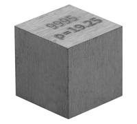 Veemoon Tungsten Density Cube for Education High Density Element Cube for Students and Home Schooling Essential Teaching Tool with Engraved Details for Science Experiments and Learning
