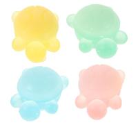Veemoon Turtle Shaped Kids Bath Soap 4pcs Handmade Essential Oil Body Cleanser for Boys and Girls Gentle Skin Care Fun Animal Soap for Children’s Face and Body