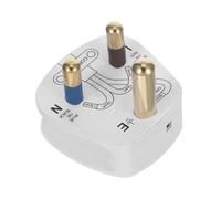 Veemoon Uk Prong Power Plug Pure Copper Conductors Insulated for Safe Usage for International Travel and Home Office Applications Durable and Reliable Design