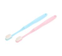 Veemoon Ultra-Fine Bristle Toothbrush for Adults Gum Care 2Pcs Soft Manual Brush for Couples Preventing Teeth Recession