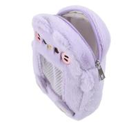 Veemoon Unique Bear Card Holder Cartoon Animal Keychain Purse for Women Plush Bag Keyring Pouch Cards Bag Zipper Closure Wallet Change Purse