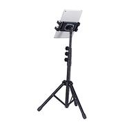 Veemoon Universal Phone and Computer Bracket, Practical Black Shockproof Desktop Stand with Strong Support Made of Abs and Iron, for Office and Webcasts