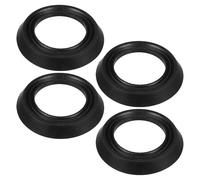 Veemoon Urinal Outlet Flange Gasket for Efficient Drainage 4pcs Replacement Rubber Seal Rings and Water Leakage Prevention, Suitable for Urinal and Shower Drain in Commercial Bathroom