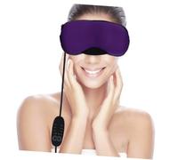 Veemoon Usb Heated Steam Warm Eye Mask Lavender Purple Cover, Rechargeable Protective Heat Sleeping Eye Mask for Relaxation and Sleep