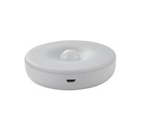 Veemoon USB Rechargeable LED Motion Sensor Light Wireless Cabinet and Corridor Night Lamp with Human Body Induction Auto Off After Magnetic Stick for Bedroom Stairs White