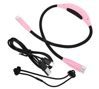 Veemoon USB Rechargeable Pink Neck Reading Light Hands-Free Book Lamp for Bedtime Reading Accessory for Book Lovers