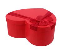 Veemoon Valentine Heart Box Medium Red Packaging Box with Lid Romantic Heart Shape for Chocolates Flowers Presents Suitable for Couples Spouses Lovers Special Occasions