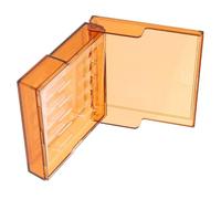 Veemoon Vial Protector Case Syringe Smooth Surface and Brown Clinic Storage Holder Plastic Box with Sealing Design for Sturdy Injection Storage Organizer Hospitals and Clinics