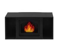 Veemoon Victorian Dollhouse Fireplace: Black Miniature Mantel - Realistic Fake Fireplace Model - Christmas Decoration for Tiny Home Village Displays