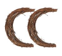 Veemoon Vine Branch Wreath Rattan Diy Flower Wreath Material Natural Rattan Hoop