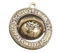 Veemoon Vintage Brass Keychain Pendant Antique Chinese Style Hanging Ornament for Bags and Cars Lightweight and Durable for DIY Key Chains and Decorations