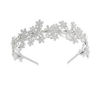 Veemoon Vintage Headband Rhinestone Women Headbands Adult Girl Retro Hair Band Wedding Hair Accessories Headpiece for Prom Head Bands Silver Alloy