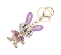 Veemoon Vintage Metal Rabbit Pendant Keychain Decoration Metal Craft Charms for Bag Easter