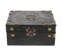 Veemoon Vintage Wooden Puzzle Box - Escape Room Treasure Chest with Combination Lock - Decorative Keepsake Storage Box Organizer