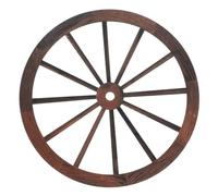 Veemoon Vintage Wooden Wagon Wheel Wall Art Rustic Rustic Wood Decor Ornament for Living Garden Farmhouse with Easy Hanging Retro Style