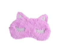 Veemoon Violet Plush Mask Lightweight Soft Eye Shade Comfortable Night Blindfold with Elastic Strap for Travel Work Naps and Sleeping