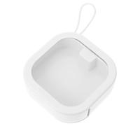 Veemoon Visible Earring Box with Window, Abs and Tpe White