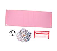 Veemoon Visual Schedule Chart Pink Weekly Planner Board with Interchangeable Cards for Daily Routine Chores Bedtime Home School Learning Task Organizer for Independence and Confidence