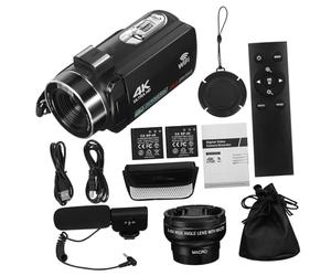 Veemoon Vlogging Camera for Touch Screen Hd Digital Camera for Filmmaking Built Microphone Compact Design