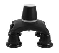 Veemoon Walking Cane Tip - Self Standing 4 Prong Support Rubber Base for Walking Stick & Cane - Heavy Duty Foot Pad for Offset Quad Tripod Replacement Accessory Black