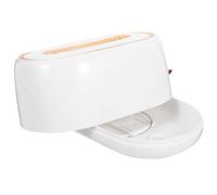 Veemoon Wall-Mounted Desktop Tissue Box Holder White Spring Pop-up Napkin Dispenser Compact Space-Saving Pet Abs Leather Multifunctional Storage for Home Office