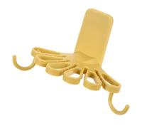 Veemoon Wall Mounted Swivel Towel Hook Holder for Kitchen and Home | ABS Build, No Drilling Setup, Multi Hook Organization for Keys, Hand Towels, behind Door Use