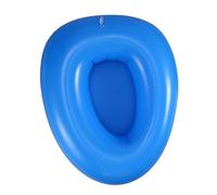 Veemoon Washable Portable Inflatable Bed Pan Blue with Hand Pump for Bedridden Elderly Patients Soft Smooth Surface Sanitary Urinal Aid for Burns Fractures Long Term Care at Random Color