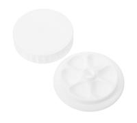 Veemoon Watercolor Paint Palette Mason Jar Mixing Tray with Lid, Portable Plastic Covered Artist Paint Tray for Gouache and Oil Painting Supplies, Travel Water Palette for Artists