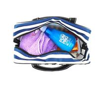 Veemoon Waterproof Bath Organizer Large Capacity Toiletry Basket with Stylish Oxford Cloth Material, Foldable and Portable Bath Shower Bag for Travel and Home Bathroom Use