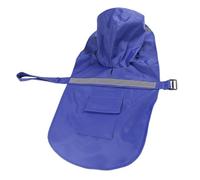 Veemoon Waterproof Dog Raincoat with Reflective Straps, Windproof Blue Xl Pet Rainwear for Large Breeds like Labrador, Golden Retriever, and Northern Breed Dogs