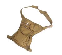 Veemoon Waterproof Military Thigh Pack Multipurpose Drop Leg Bag for Hiking Camping Cycling Outdoor Training with Camouflage Mud Color Waist Pouch