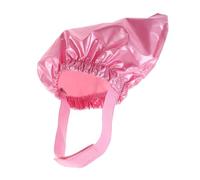 Veemoon Waterproof Pet Shower Cap with Adjustable Strap, Red Medium Bath Hat for Dogs and Cats, Ear Cover Pet Bathing Accessory for Shower Protection