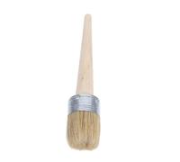 Veemoon Wax Brush for Furniture 50mm Round Paint Brush Natural Bristles Stencils Decor