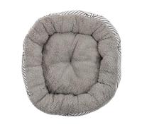 Veemoon Wear-resistant Indoor Pet Bed Mat for Cats and Dogs Winter Warm Lambswool Cushion Portable Soft Pet Sleeping Nest for Couch Cage and Home Black and White Pattern S