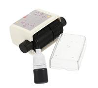 Veemoon Wear Resistant Math Roller Stamp for Students Automatic Oil Discharge Addition and Subtraction Stamp Plastic Learning Supply with Storage Box and Ink Educational Tool for Math