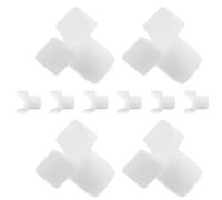 Veemoon Wheelchair Seat Rail Guide Replacement Parts Made of Sturdy Abs Material 10pcs for Stable Support and Improved Comfort Universal White Suitable for Wheelchair Seat Rail
