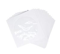 Veemoon White CD DVD Paper Sleeves 100 Pcs with Window Design, Portable Paper Storage Bags for Easy CD Disc Organisation and Protection in Events and Daily Use