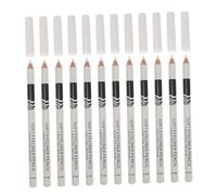 Veemoon White Eyeliner Pencils and Eye Highlighter Pens 12pcs Set Waterproof Makeup Pens for Brightening Eyes Wood Rod Suitable for Professional and Daily Use