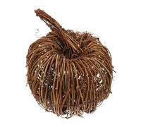 Veemoon Wicker Rattan Pumpkin Natural Grapevine Ball Pumpkins Ornament Halloween Pumpkin Rattan Balls for Halloween Fall Thanksgiving Festive Tabletop Decor