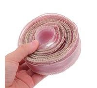 Veemoon Wide Gold Wired Chiffon Sheer Organza Ribbon Yards Rose Gold for Wedding Decorations Floral Bouquets DIY Crafts Wreath Making and Party Wrapping