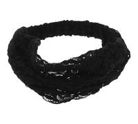 Veemoon Wide Lace Headbands for Women Stylish Fabric Crochet Headband Comfortable Fit Versatile Styling Black Hair Accessories for Weddings and Parties