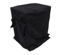 Veemoon Windproof Birdcage Cover Black Cloth Bird Cage Clothes for Better Sleep and Taming Helper Suitable for 45.6x45.6x86cm Bird Cages with Finished Look