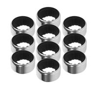 Veemoon Wine Bottle Drip Collars Sl nd Minimalist Design 10pcs Stainless Steel Silver Finish, Wine Bottle Drip Stoppers to Protect Table from Stains for Event Or Setting
