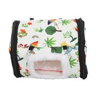 Veemoon Winter Warm Small Parakeet Nest Cotton Hanging Hammock Bird Bed with Chain, Cozy Cage Bird House Accessory for Budgies, Conures, Cockatiels, Lovebirds