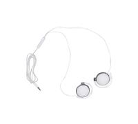 Veemoon Wired Sports Earphone White Ear Hook, In-line Mic Headset for Running and Gym, Neck Hanging Sports Headphones for Active Users