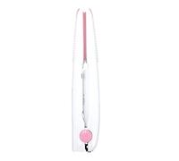 Veemoon Wireless Mini Hair Straightener and Curler USB Rechargeable Travel Size Cordless Hair Styling Tool for Women and Men Suitable for On-The-go Use Pearl White