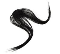 Veemoon Women Clip-in Bangs Hairpiece Temples, Natural Color Human Hair Fake Curtain Fringe, Half Hand-Woven Middle Part Front Hairline Extension for Daily and Party Use