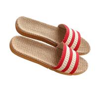 Veemoon Women's Slippers Extra Wide Fluffy Summer Open Toe Home Indoor Slippers