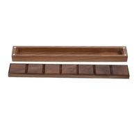 Veemoon Wood Storage Box DIY Watercolor Pigment Box Color Mixed Plate Portable Brown Wooden and Plastic Easy to Clean Painting Palette for Travelling Painting and Outdoor Use